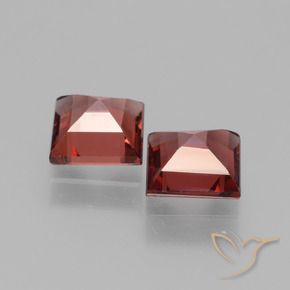 Gemme di Granato rodolite Rosso scuro naturale da 1.47 ct, Quadrato, VS