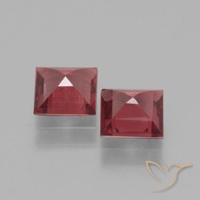 Gemme di Granato rodolite Rosso tendente al rosa naturale da 1.49 ct, Quadrato, VS
