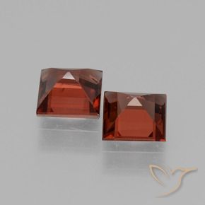 Gemme di Granato rodolite Rosso medio naturale da 1.48 ct, Quadrato, VVS-VS