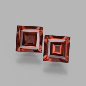 Granato rodolite naturale rosa da 1,26 ct, quadrato, VS