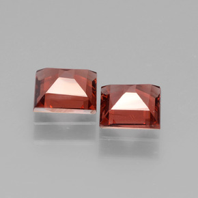Granato rodolite naturale rosa da 1,26 ct, quadrato, VS