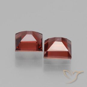 Gemme di Granato rodolite Rosso scarlatto naturale da 1.72 ct, Quadrato, VS
