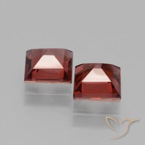 Gemme di Granato rodolite Rosso scuro naturale da 1.62 ct, Quadrato, VS