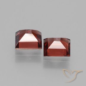 Gemme di Granato rodolite Rosso scuro naturale da 1.42 ct, Quadrato, VS