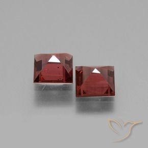 Gemme di Granato rodolite Vino Rosso Profondo naturale da 1.41 ct, Quadrato, VS