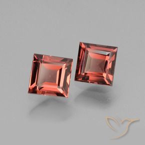 Gemme di Granato rodolite Rosso scarlatto naturale da 1.52 ct, Quadrato, VS