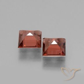 Gemme di Granato rodolite Rosso scarlatto naturale da 1.52 ct, Quadrato, VS