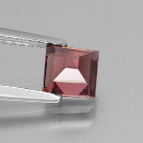 Granato rodolite naturale rosa da 0,88 ct, quadrato, VS