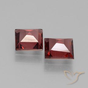 Gemme di Granato rodolite Vino Rosso Profondo naturale da 1.39 ct, Quadrato, VS