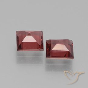 Gemme di Granato rodolite Vino Rosso Profondo naturale da 1.37 ct, Quadrato, VS
