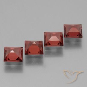 Gemme di Granato rodolite Rosso scarlatto naturale da 2.71 ct, Quadrato, VS