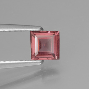 Granato rodolite naturale rosa da 0,52 ct, quadrato, VS