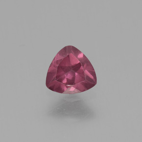 Granato rodolite naturale rosa da 0,42 ct, trillion, VS
