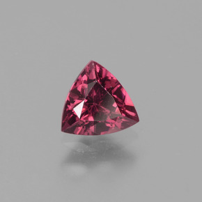Granato rodolite naturale rosa da 0,56 ct, trillion, VS