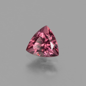 Granato rodolite naturale rosa da 0,51 ct, trillion, VVS-VS