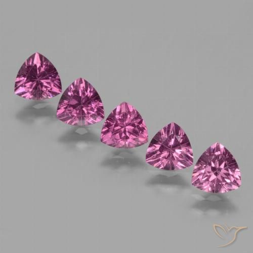 2.59ctw Naturale Viola medio Granato rodolite, Taglio trillion, VS