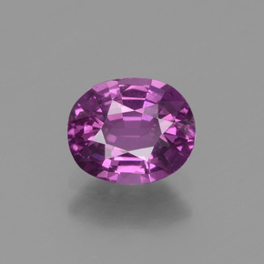 Granato rodolite naturale rosa da 1,26 ct, taglio ovale, VS