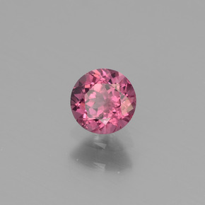 Granato rodolite naturale rosa da 0,50 ct, taglio rotondo, VS