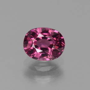 Granato rodolite naturale rosa da 1,10 ct, taglio ovale, VVS-VS