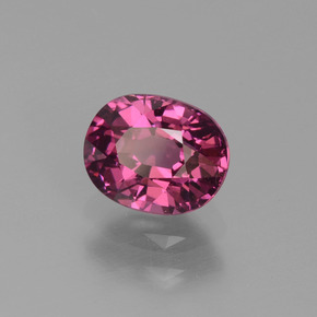 Granato rodolite naturale rosa da 1,10 ct, taglio ovale, VVS-VS