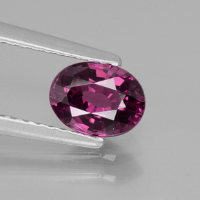 Granato Rodolite Rosato naturale da 1.00 ct, Taglio ovale, VVS-VS
