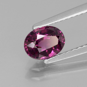 Granato Rodolite Rosato naturale da 1.00 ct, Taglio ovale, VVS-VS