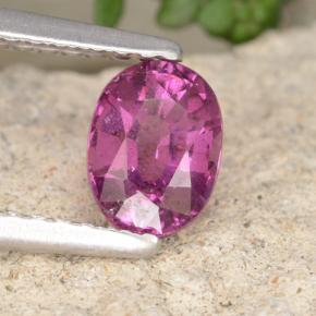 Granato Rodolite Rosato naturale da 0.88 ct, Taglio ovale, VS