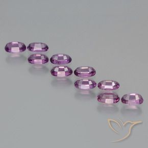 Gemme di Granato rodolite Rosa violetto naturale da 2.94 ct, Ovale, VS