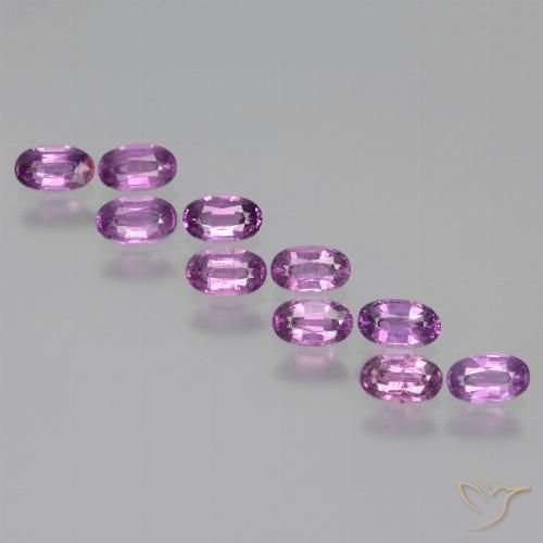 2.74ctw Naturale Viola medio Granato rodolite, Ovale, VS