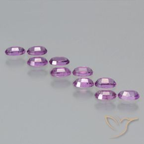 Gemme di Granato rodolite Viola medio naturale da 2.74 ct, Ovale, VS