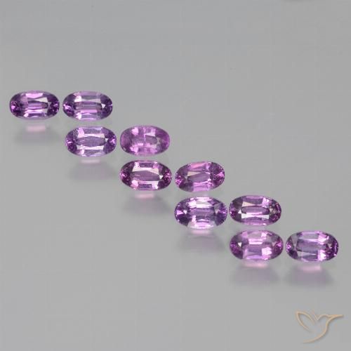 3.12ctw Naturale Viola violetto Granato rodolite, Ovale, VS