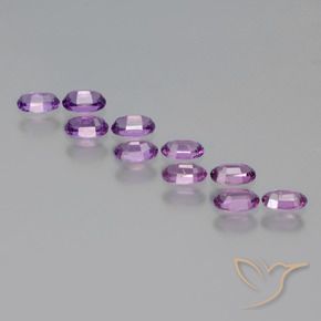 Gemme di Granato rodolite Viola violetto naturale da 2.73 ct, Ovale, VS