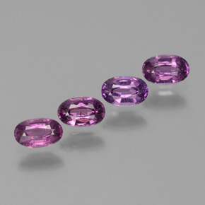Granato rodolite naturale porpora da 1,54 ct, taglio ovale, VS