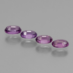 Granato rodolite naturale porpora da 1,54 ct, taglio ovale, VS