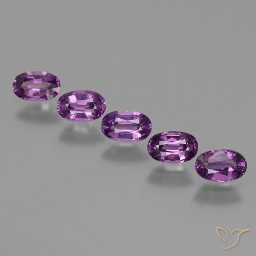 2.09ctw Naturale Viola scuro Granato rodolite, Ovale, VS