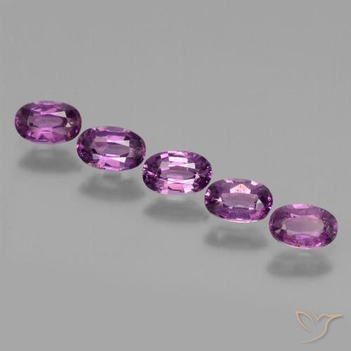 2.01ctw Naturale Viola medio Granato rodolite, Ovale, VS