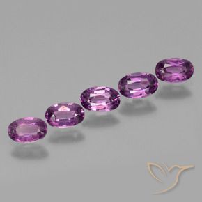 Gemme di Granato rodolite Viola medio naturale da 2.01 ct, Ovale, VS
