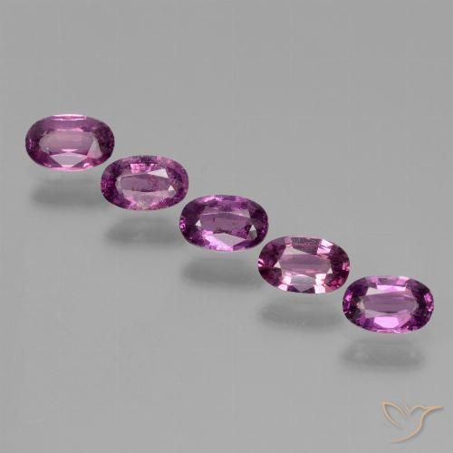 1.92ctw Naturale Viola medio Granato rodolite, Ovale, VS