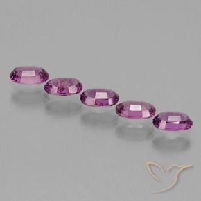Gemme di Granato rodolite Viola medio naturale da 1.92 ct, Ovale, VS