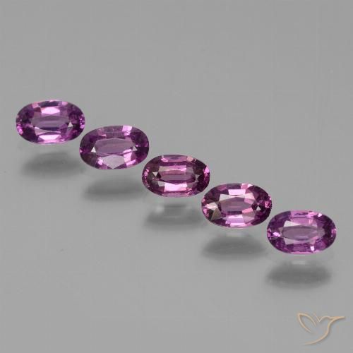 1.85ctw Naturale Viola scuro Granato rodolite, Ovale, VS