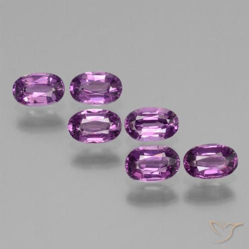 2.51ctw Naturale Rosa violetto Granato rodolite, Ovale, VS