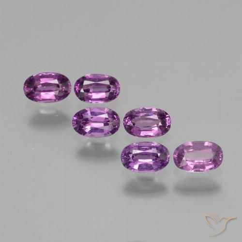 2.42ctw Naturale Viola medio Granato rodolite, Ovale, VS