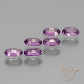 Gemme di Granato rodolite Viola chiaro naturale da 2.21 ct, Ovale, VS