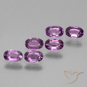 Gemme di Granato rodolite Viola medio naturale da 2.32 ct, Ovale, VS