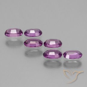 Gemme di Granato rodolite Viola medio naturale da 2.32 ct, Ovale, VS