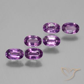 Gemme di Granato rodolite Rosa violetto naturale da 2.30 ct, Ovale, VS