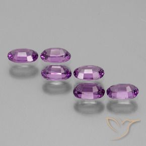 Gemme di Granato rodolite Rosa violetto naturale da 2.30 ct, Ovale, VS