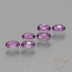 Gemme di Granato rodolite Viola Scuro Malva naturale da 1.97 ct, Ovale, VS