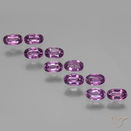 2.66ctw Naturale Viola scuro Granato rodolite, Ovale, VS