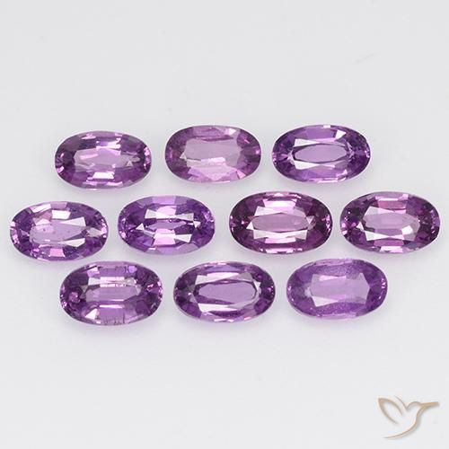 2.79ctw Naturale Viola scuro Granato rodolite, Ovale, VS